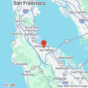 Map to Ben Yount DDS office in San Mateo, CA