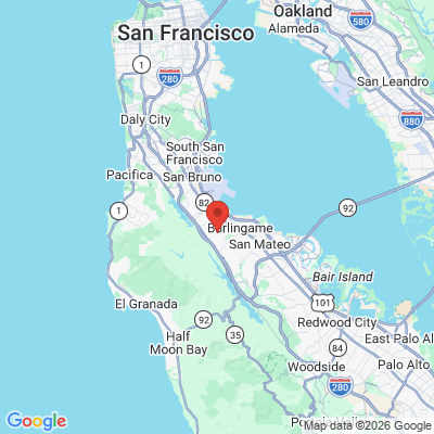 Map to  office in Hillsborough, CA
