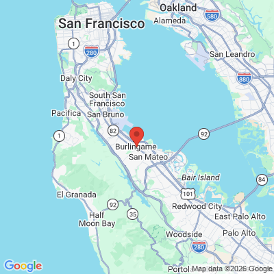 Map to  office in Burlingame, CA