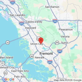 Map to BV family and cosmetic dentistry  office in Union City, CA
