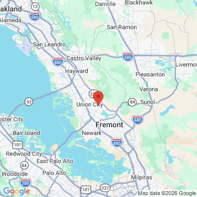 Map to BV Laser & Cosmetic Dentistry Inc office in Union City, CA