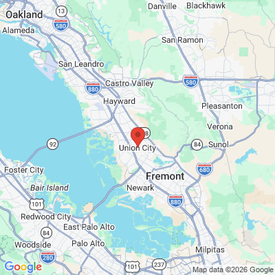 Map to  office in Union City, CA