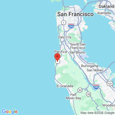 Map to Pacific Coast Dental office in Pacifica, CA