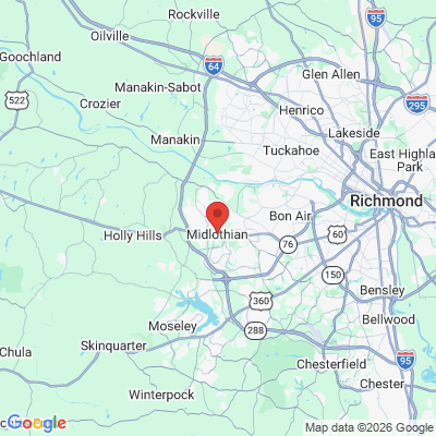 Map to  office in Midlothian, VA