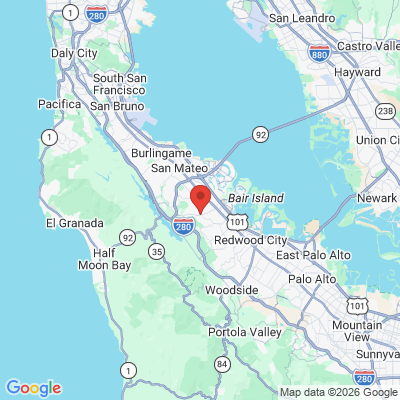 Map to  office in Belmont, CA