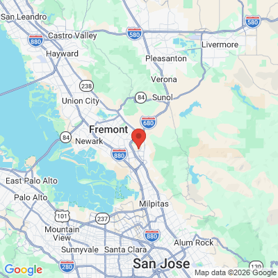 Map to  office in Fremont, CA
