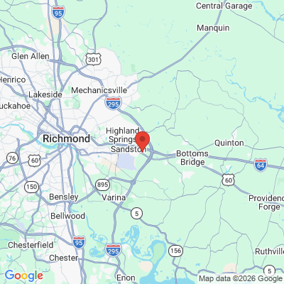 Map to  office in Sandston, VA