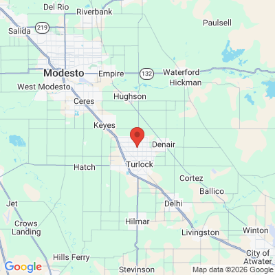 Map to  office in Turlock, CA