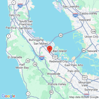 Map to  office in Belmont, CA