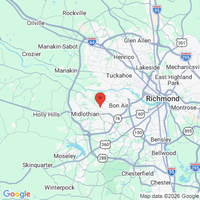 Map to  office in North Chesterfield, VA