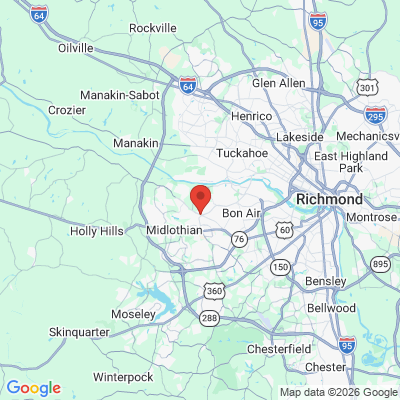 Map to  office in Midlothian, VA