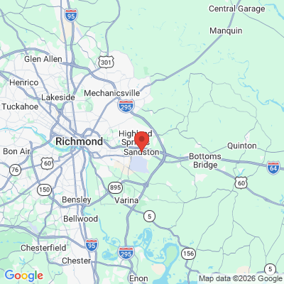 Map to  office in Sandston, VA