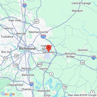 Map to  office in Sandston, VA