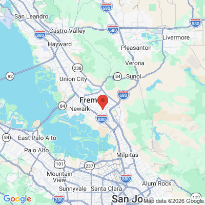 Map to  office in Fremont, CA