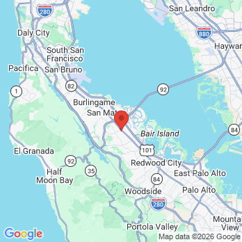 Map to Contemporary Dental office in San Mateo, CA
