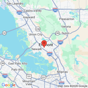 Map to Dr. Uma Patel DDS - Fremont Implants, Orthodontic, Cosmetic Dentist office in Fremont, CA