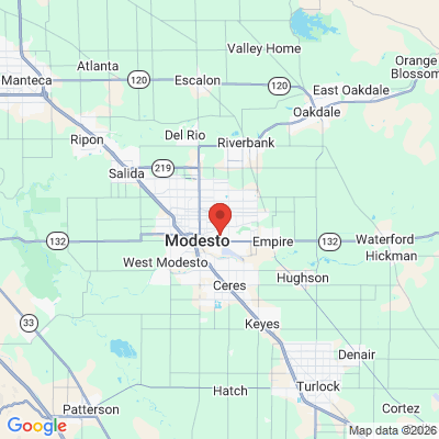 Map to  office in Modesto, CA