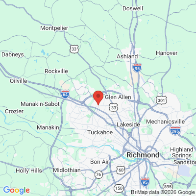 Map to  office in Glen Allen, VA