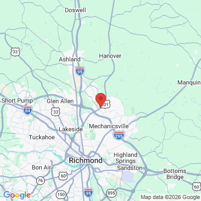 Map to  office in Mechanicsville, VA