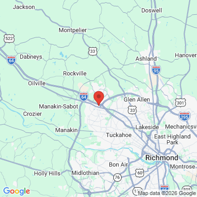 Map to  office in Glen Allen, VA