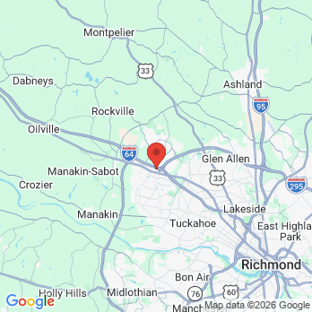 Map to Toothbeary Pediatric Dentistry office in Glen Allen, VA
