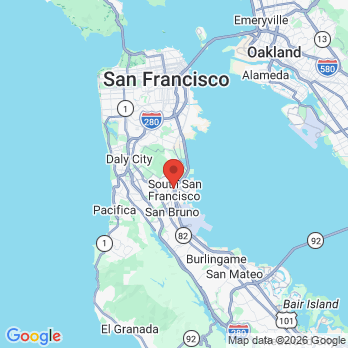Map to South San Francisco Heart Dentistry office in South San Francisco, CA