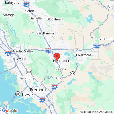 Map to  office in Pleasanton, CA