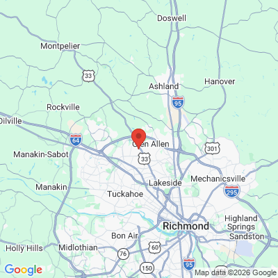 Map to  office in Glen Allen, VA