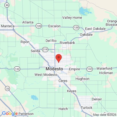 Map to  office in Modesto, CA