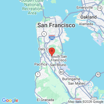 Map to Sonia R. Mendez, DDS office in South San Francisco, CA