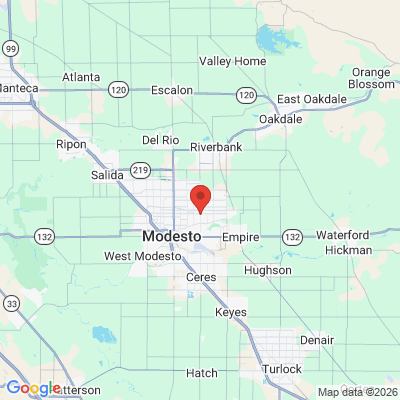 Map to  office in Modesto, CA