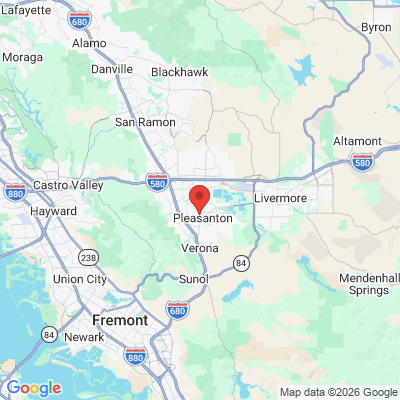 Map to  office in Pleasanton, CA