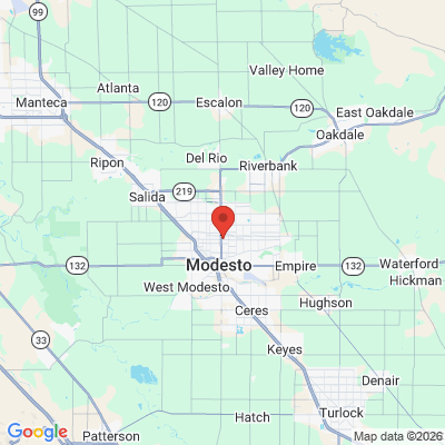 Map to  office in Modesto, CA