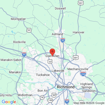 Map to  office in Glen Allen, VA