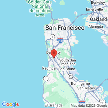 Map to Dr Kim L Benton DDS MPH office in Daly City, CA