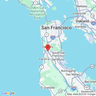 Map to Dr Kim L Benton DDS MPH office in Daly City, CA