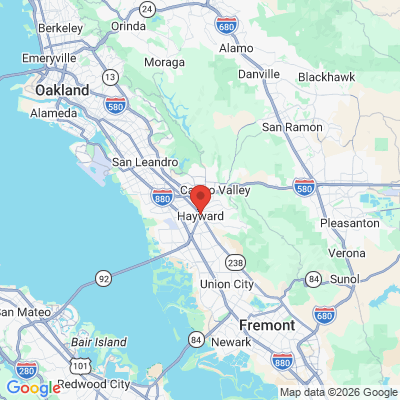 Map to  office in Hayward, CA