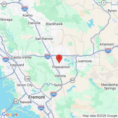Map to  office in Pleasanton, CA
