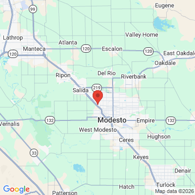 Map to  office in Modesto, CA