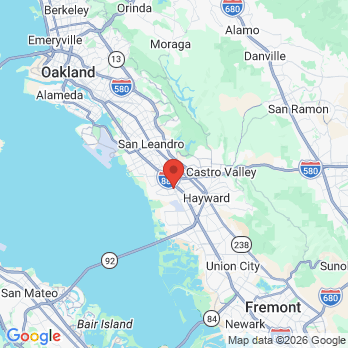 Map to San Lorenzo Family Dental office in San Lorenzo, CA