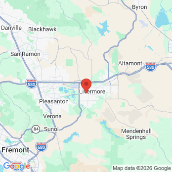 Map to Livermore Dental Spa office in Livermore, CA
