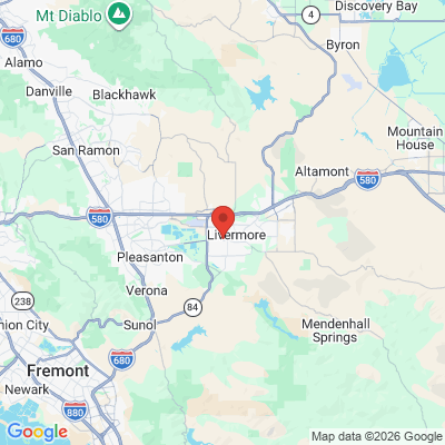 Map to Livermore Dental Spa office in Livermore, CA