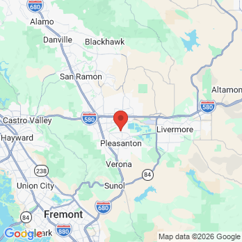 Map to Dalal Dental Care office in Pleasanton, CA