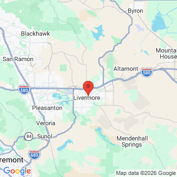 Map to Sycamore Family Dentistry office in Livermore, CA