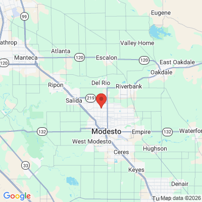 Map to  office in Modesto, CA