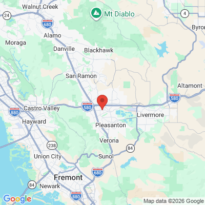 Map to  office in Pleasanton, CA