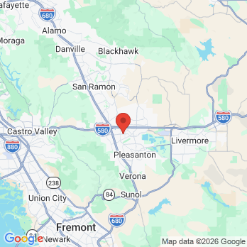 Map to Smile Solutions office in Pleasanton, CA
