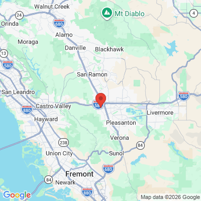 Map to  office in Pleasanton, CA