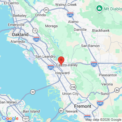 Map to  office in Castro Valley, CA