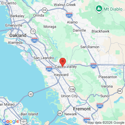 Map to  office in Castro Valley, CA